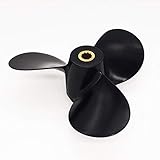 ARKDOZA 3 Blade Dia 7.5 Inch 4HP 5HP 6HP Aluminum Propeller 10 Spline Tooth Prop for Suzuki Outboard Motor Rignt Hand Rotation (7 1/2 (dia) x 7 (pitch))