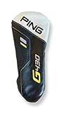 PING New G430 Driver Leather Headcover Black/White