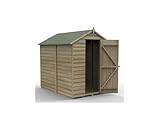 Forest Garden 4LIFE Apex Shed 5x7 - Single Door - No Window