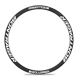 BUSEB Bicycle Wheel Stickers Bon-tra-ger Aeo-lus Pro 3V TLR Disc Brake Road Bike Rim Bike Sticker Bicycle Accessories (Color : Bright white)