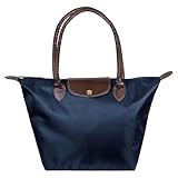 Jokureao Women's Tote Bag, Large Capacity Shoulder Handbags, Waterproof, Foldable Shoulder Bag with Zipper, Lightweight Travel Shopping Bag for School Office Beach Gym