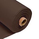 100% Cotton Fabric 60 Inch 150cm Wide 150GSM Material for Sewing, Dressmaking, Quilting, Curtain Linings, Pillowcases & Totes Fabric by The Half Metre by Discount Fabrics LTD(Brown, 0.5m)