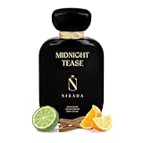 Nisara Midnight Tease Perfume For Women, 100ml Girl Long Lasting Liquid Eau De Parfum, Floral Woody Musky Fragrance With Musk, Cedarwood & Vanila Notes