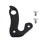 ECSiNG Mech Derailleur Hanger Derailleur Hook Bicycle Tail Hook Rear Derailleur Hook Aluminum Alloy With 2 Screws Compatible with Carrera Compatible with Whyte Dropwh20 Black
