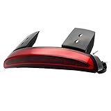 Baceyong Motorcycle LED Rear Tail Light with 3x Adhesive Tape, Motorcycle Custom Rear Chopped Fender LED Brake Stop Running Tail Light