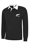 Uneeek Clothing New Zealand Long Sleeve Rugby Shirts. (2XL (46-48) Black