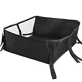 Stroller Storage Bag, Pushchair Pram Bottom Basket Baby Stroller Organiser, Multifunctional Pram Buggy Pushchair Basket for Shopping Storage Case Stroller Buggy(Size:13.77 x 14.96inch)