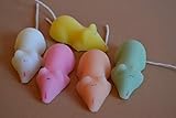 Assorted Colour Sugar Mice x10 Mice