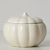 SDFGBNJK 2pcs Creative Ceramic Pumpkin Household Candle Empty Cup Suitable for Pumpkin Decoration, Halloween Deco yankee candles,White