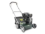 Webb WEPS400 4 Wheel Petrol Lawn Scarifier & Raker with 40cm Working Width, 8 Depths and 45L Collection Bag - 3 Year Guarantee