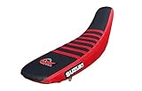 QK RACING Multi Grip Seat Cover Compatible Fit for Suzuki DRZ 400 DRZ400 drz400 seat Cover 2000-2021 (Red Sides/Black Top)