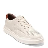 Cole Haan Men's Grandpro Rally Laser Cut Sneaker, Silver Lining Nubuck/Scotch/Ivory, 11.5 Wide