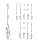 Icicle Drink Stirrers, Swizzle Sticks for Smoky Drinks, Use with Food-Grade Dry Ice, Glows in The Dark, Party & Cocktail Accessory, 10-Pack (Dry Ice Not Included)