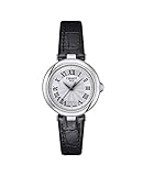 Tissot Womens Bellissima Small Lady 316L Stainless Steel case Quartz Watch, Black, Leather, 4 (T1260101601300), Black, Quartz Watch