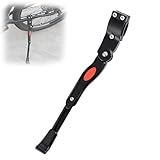 LYZPD Bike Kickstand for Fuji Track 2008-2008 2009 2010 2011 2012 2013 2014 2015 2016 2017, Adjustable Aluminum Alloy Rear Side Bicycle Stand Anti-Slip Bicycle Kickstand