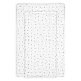 Baby Changing Mat, Grey Stars Deluxe Waterproof with Raised Padded Edges, Uniquely Designed, Easy Wipe Clean a Perfect, Practical Addition to Your Nursery 75cm x 47.5cm x 5cm
