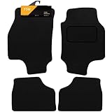 FSW - Tailored Mats - Fits Vauxhall Astra Mk4 G 1998-2004 - Black Carpet - Anti Slip Mat - Non Slip Car Floor Mat, Fitted With Granulated Backing, Edged With Black Cloth Binding - 4 Pc Floor Mat