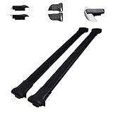 Axenture Roof Bars For Cars With Roof Rails Compatible For Landrover Freelander 1 1998-2007 Roof Rack 2 Pieces Black