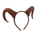 LOVIVER Antelope Horns Headband Unique Decor Headwear for Carnival Festival Theme Party, Brown