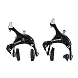 TEKTRO R326 Road Bike Dual Pivot Caliper Brake Set (Front + Rear), Black, MH2650