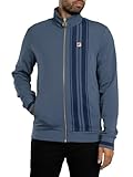 FILA Men's Dante Printed Stripe Track Jacket, Indigo Navy, L