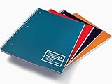 Livescribe Single-Subject Lined Notebooks #1-4 (letter, 8.5" x 11", ~216mm x 279mm), 4 colors, 4 pack