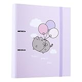 Grupo Erik 2 Ring Binder A4 - Pusheen Cat Stationery | 10.6 x 12.6 inches - 27 x 32 cm - A4 Ring Binder Folder, Document Folder | Pusheen Gifts for Cat Lovers