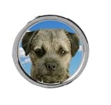 Border Terrier Dog codey1 DOME on a Dog Show Ring Clip and Number Card Holder