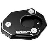 Motorcycle Kickstand Pad For Kawasaki Z900 Z900RS Z900SE 2017-2025 Foot Side Stand Enlarger Extension Plate(Black)