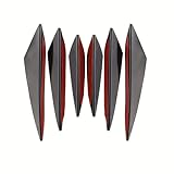 6pcs Car Spoiler,Compatible with Subaru Forester/XV/WRX,Auto Parts,black
