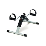 Aidapt Folding Portable Low Joint impact Fitness Rehabilitation Pedal Cycle Exerciser with variable Resistance, Low Nosie and LCD Display for Leg and Arm Exercises