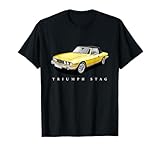 British Classic Sports Cars - Yellow Triumph Stag T-Shirt