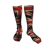 Compression Socks Union Jack Flag Sport Sock Classic Boot Socks Moisture Wicking Ladies Socks, For Yoga, Casual Wear, Football, 50cm