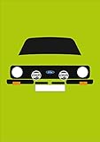 Retro Motor Company Ford Escort MK2 Greeting Card