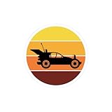 Retro RC Buggy Sticker - Vintage Remote Control Car Vinyl Decal for Off-Road Racing Enthusiasts (5.5" × 5.5")