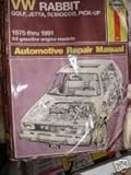 Haynes VW Rabbit- Golf- Jetta- Sirocco- Pick-Up: Automotive Repair Manual