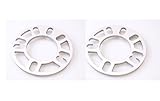 Autobahn88 0.12" (3mm) Universal Vehicle Wheel Spacer, for PCD 4x98 4x100 4x110 4x108 4x112 4x114.3 5x100 5x110 5x108 5x112 5x114 (Pack of 2)