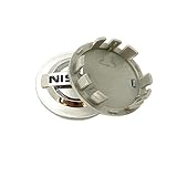 PEIXEN Car Hub Centre Caps for N-issan J10 J11 J12 N15 N16 N17 Y60 Y61 Y62, Wheel Caps Waterproof Dustproof Hubcaps Center Wheel Hub Decoration Cover, Styling Accessories,54mm-White