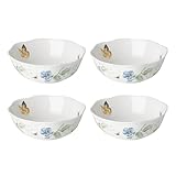 Lenox 880121 Butterfly Meadow All Purpose Bowls (Set of 4), Porcelain, Multicolor