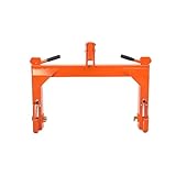 SUDEG 3 Point Quick Hitch,3000 LBS Lifting Capacity Tractor Quick Hitch,5 Level Adjustment,2 Inch Quick Hitch Adaptor to Category 1 and 2 Tractors