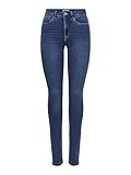 ONLY Women's Royal High Waist Skinny-fit Jeans, Blue (Medium Blue Denim), M/32L