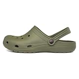 Shoe Zone - Berman Adults Khaki EVA Slip On Clog Sandal - Size 8 UK - Green