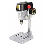 Pillar Drill, Drill Press Mini Drilling Machine 240W for Bench Machine Table Bit Drilling Chuck 0.6-6.5mm Wood Metal Electrical Tools,for Home, Garden DIY