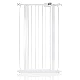 Bettacare Child and Pet Gate, 75cm - 83cm, Slate Grey, Extra Tall Gate 104cm in Height, Pressure Fit Stair Gate, Baby Gate and Suitable for Dog Gate or Pet Barrier, Easy Installation