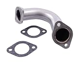 SIP Stainless Steel / V2A Sport Exhaust Manifold with Gasket, Diameter: 35 mm, Compatible with all 2-Stroke, Gilera Runner FXR DT 180 ZAPM0800 2T LC 97-99, Compatible with Piaggio Skipper