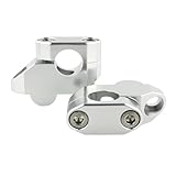 Handlebar Riser For Triumph Scrambler EFI Trident 750 900 Trophy 900 Thunderbird 900 22mm 7/8" Motorcycle Handlebar Risers Extend Mount Riser(Silver)