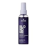 Schwarzkopf Professional BLONDME Bond Repair Purple Spray Conditioner Leave In Neutralizing Yellow Undertones For Colored Lighthened Bleached Hair Deeply Nourishing And Detangling 150 ml