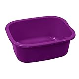 simpa 11L Multi-Purpose Purple Plastic Rectangular Household Cleaning Bowl for Washing Up, Window Cleaning, Car Valeting and Multi Room Spot Cleaning Tasks.