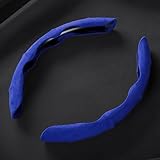Suede Car Steering Wheel Cover Compatible With Lexus IS200 IS220 IS250 IS300 IS350 IS500 IS-F Segmented Steering Wheel Protector Comfortable Skin-friendly Sweat-absorbent Non-slip(Color:Blue,Size:IS 2