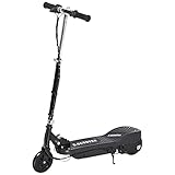HOMCOM Electric Scooter for Kids, 120W Foldable E Scooter for Age 7-14 with Adjustable Height, Rear Brakes, Up to 12 KM/H, Maximum Range 10 KM, Black